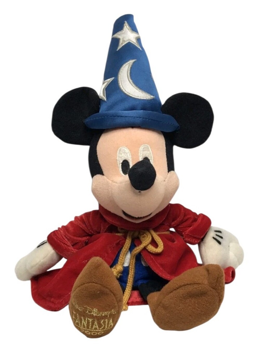 Disney Store Vintage 2000 Fantasia Mickey Mouse Sorcerer Apprentice Plush Toy